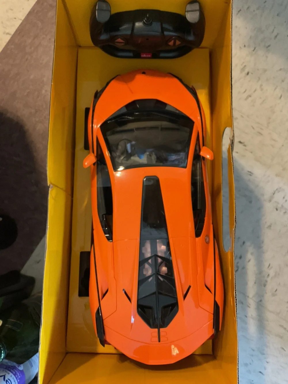 Orange Remote Control Sports Car Toy with Easy Steering Sián FPK model